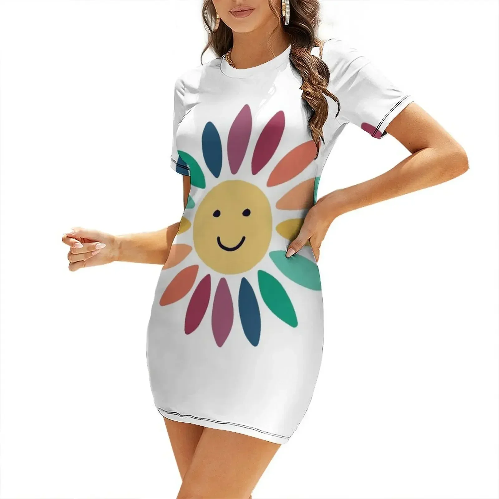 Happy Flower Short-Sleeved Dress Women's clothing Bride dresses women dresses
Happy Flower Short-Sleeved Dress Women's clothing Bride dresses women dresses