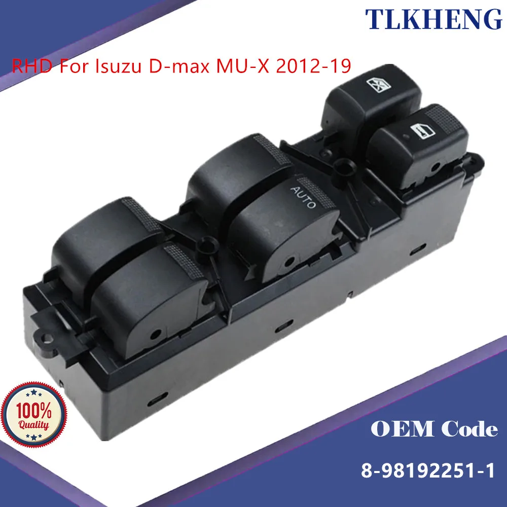 8-98192251-1 Window Control Switch For Isuzu D-max MU-X 2012-19
8-98192251-1 Window Control Switch For Isuzu D-max MU-X 2012-19