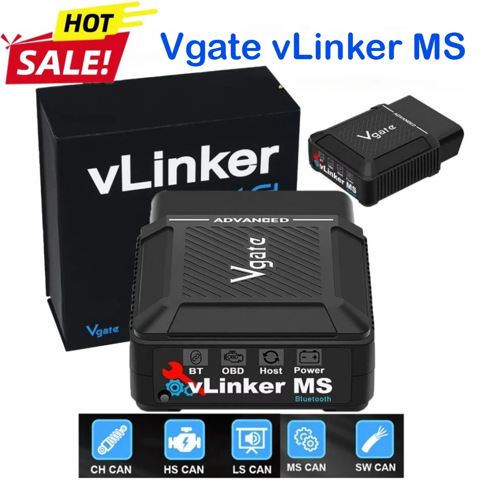 Vgate vLinker MS Обновленный OBD2 сканер Bluetooth V2.3 OBD2 Автомобильный диагностический инструмент OBD2 считыватель кодов PK ELM327 для Android/iOS/ПК
Vgate vLinker MS Обновленный OBD2 сканер Bluetooth V2.3 OBD2 Автомобильный диагностический инструмент OBD2 считыватель кодов PK ELM327 для Android/iOS/ПК