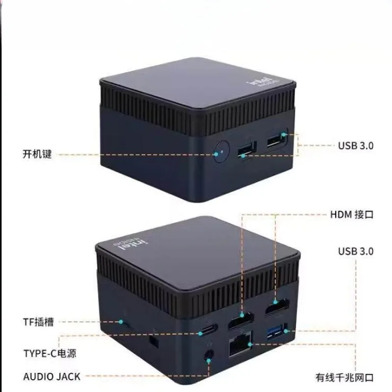 AlderLake-N100 DDR5 Dual 4K Office Gaming 4K Cinema Portable MiniPC Small Desktop PC
AlderLake-N100 DDR5 Dual 4K Office Gaming 4K Cinema Portable MiniPC Small Desktop PC