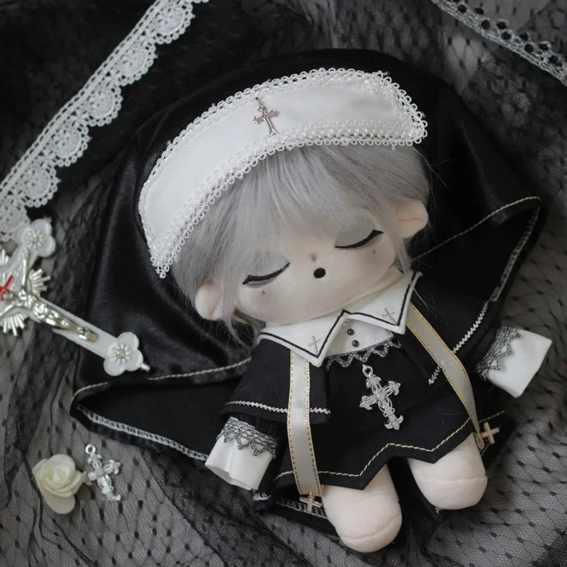For 20cm Cotton Doll Clothes Dark Sister Prayer Dress Church Nuns Doll Clothes Gothic Style Original Doll Outfit
For 20cm Cotton Doll Clothes Dark Sister Prayer Dress Church Nuns Doll Clothes Gothic Style Original Doll Outfit
