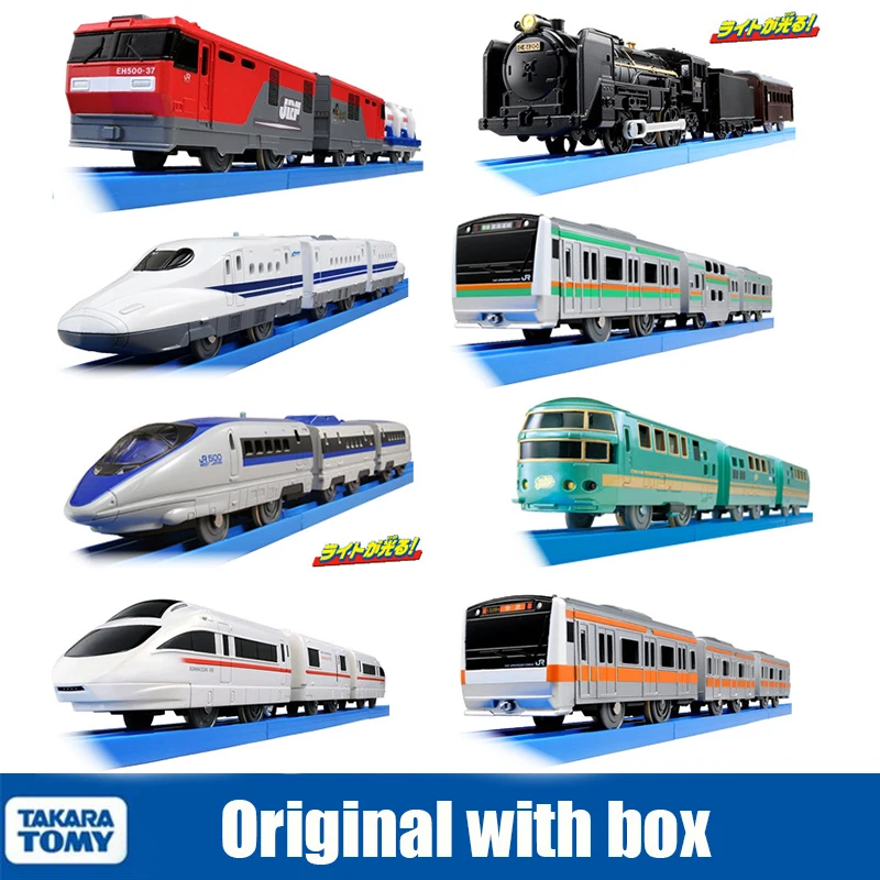 Takara Tomy Tomica Plarail Trackmaster Shinkansen 30-40cm Electric Train Model Kit Three carriages Railway Car Toy Miniature Car
Takara Tomy Tomica Plarail Trackmaster Shinkansen 30-40cm Electric Train Model Kit Three carriages Railway Car Toy Miniature Car