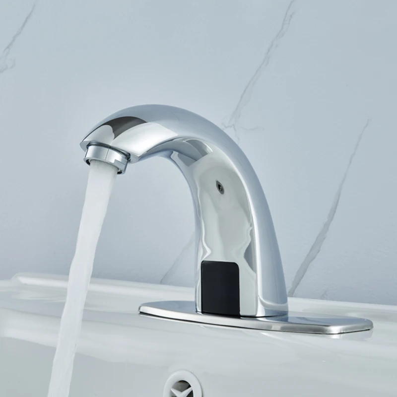 Touchless Sense Faucet Chrome Polished Basin Quick Open Kitchen Water Automatic Brass Taps ZR1002
Touchless Sense Faucet Chrome Polished Basin Quick Open Kitchen Water Automatic Brass Taps ZR1002