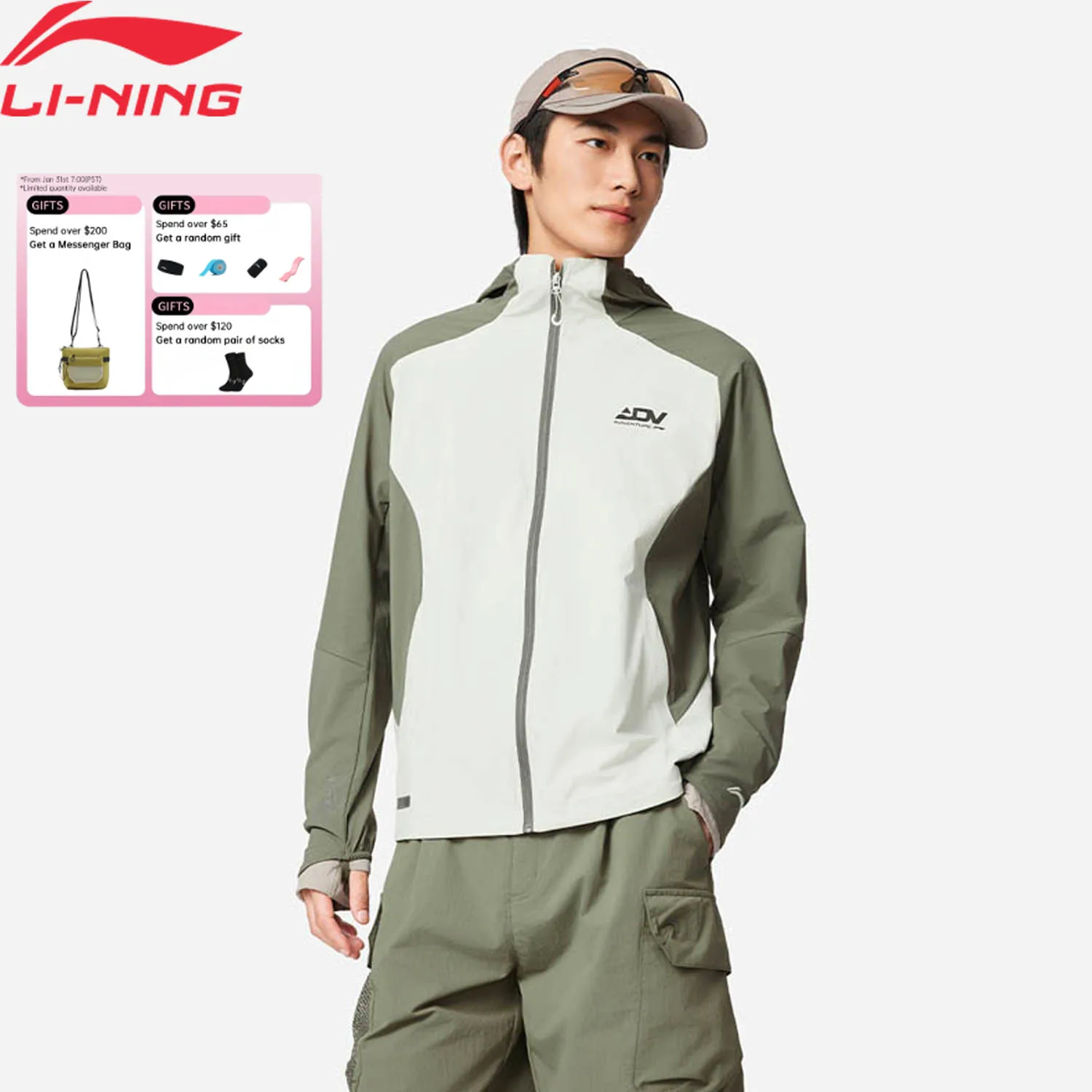 Li-Ning Men's Running Windbreakers LN WIND PROOF 94%Polyamide 6%Elastane Reguler Fit LiNing Professional Sports Jackets AFYV001
Li-Ning Men's Running Windbreakers LN WIND PROOF 94%Polyamide 6%Elastane Reguler Fit LiNing Professional Sports Jackets AFYV001