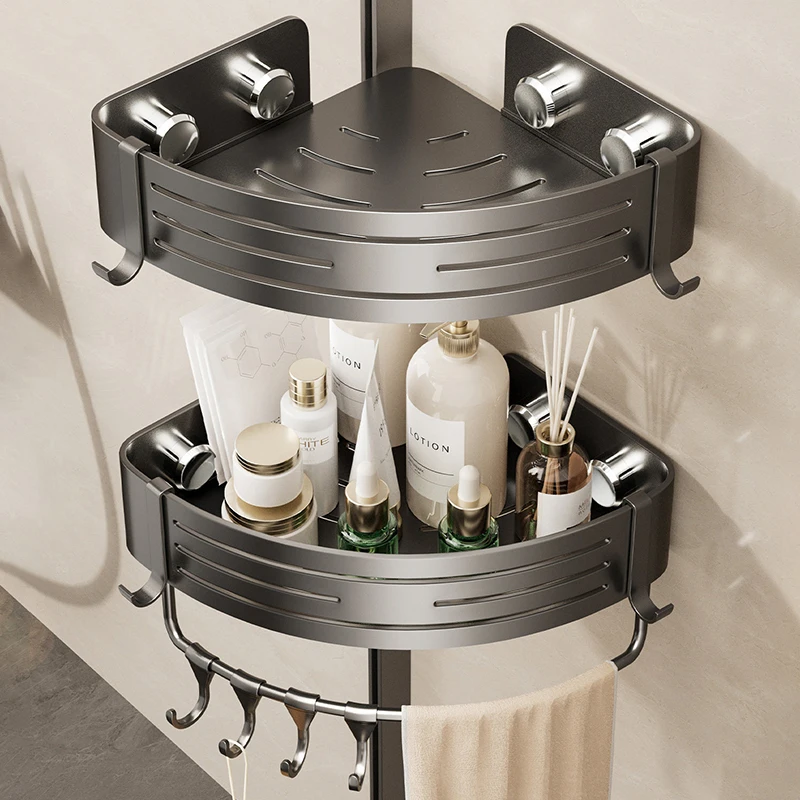 No-Drill Stick-on Suction Cup Bathroom Corner Storage Shelf
No-Drill Stick-on Suction Cup Bathroom Corner Storage Shelf