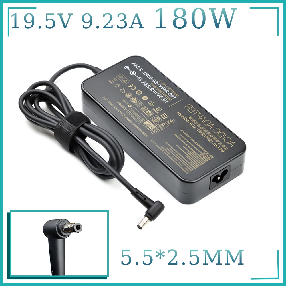 180W 19.5V 9.23A Laptop Adapter for Asus ROG G75 G75VW GL502VTGL502V G75VX GL502 G750JMN Gaming Charger Power Supply 5.5*2.5MM
180W 19.5V 9.23A Laptop Adapter for Asus ROG G75 G75VW GL502VTGL502V G75VX GL502 G750JMN Gaming Charger Power Supply 5.5*2.5MM
