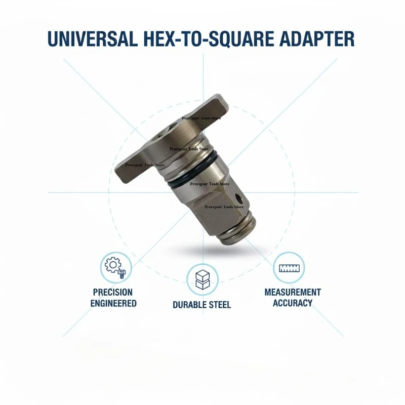Universal 1/2 Inch Square To 1/4Inch Hex Ratchet Socket Adapter Wrench Drive Converter Impact Tool Kit for Electric Drill Wrench
Universal 1/2 Inch Square To 1/4Inch Hex Ratchet Socket Adapter Wrench Drive Converter Impact Tool Kit for Electric Drill Wrench