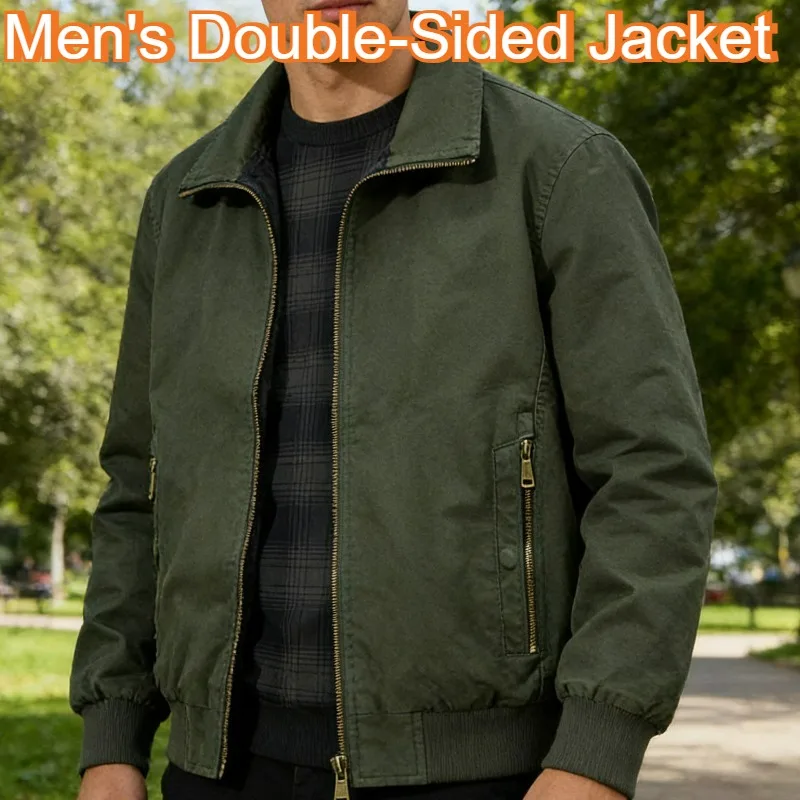 Spring and Autumn Men's Workwear Jacket Simple Double-sided Breathable Outdoor Cycling Hiking Camping Home Men's Casual Jacket
Spring and Autumn Men's Workwear Jacket Simple Double-sided Breathable Outdoor Cycling Hiking Camping Home Men's Casual Jacket