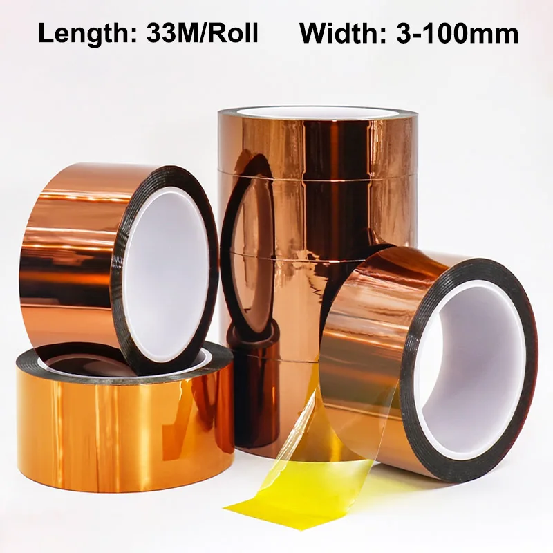 1pc 33M/Roll 3mm-100mm Heat BGA Thermal Insulation Polyimide Insulating High Temperature Adhesive Tape 3D Printing Board Protect
1pc 33M/Roll 3mm-100mm Heat BGA Thermal Insulation Polyimide Insulating High Temperature Adhesive Tape 3D Printing Board Protect