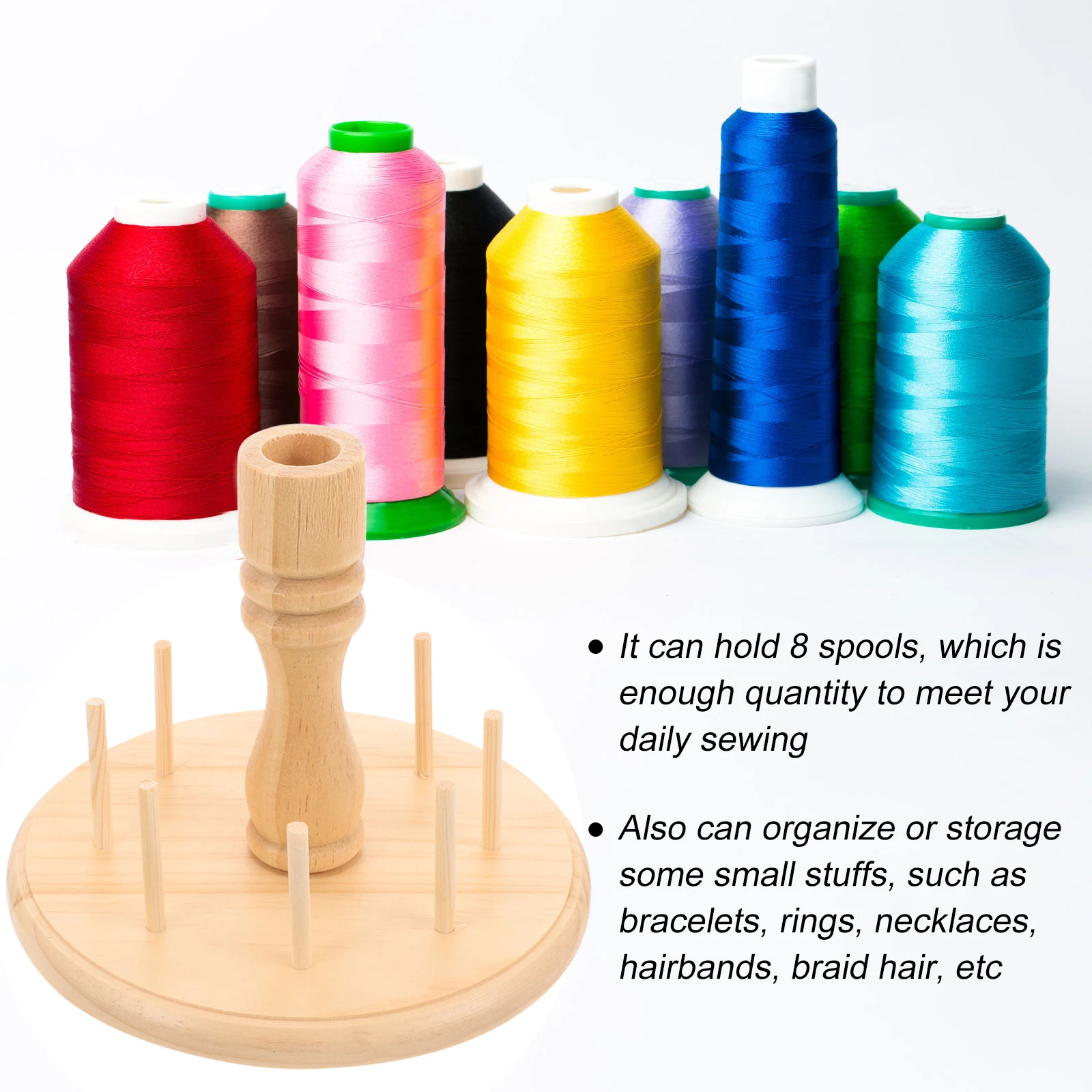 Rack Sewing Storage Stand Wooden Spool Holder For Yarn Organizing Embroidery Diy Knitting Tool Cone Thread Stand Portable
Rack Sewing Storage Stand Wooden Spool Holder For Yarn Organizing Embroidery Diy Knitting Tool Cone Thread Stand Portable