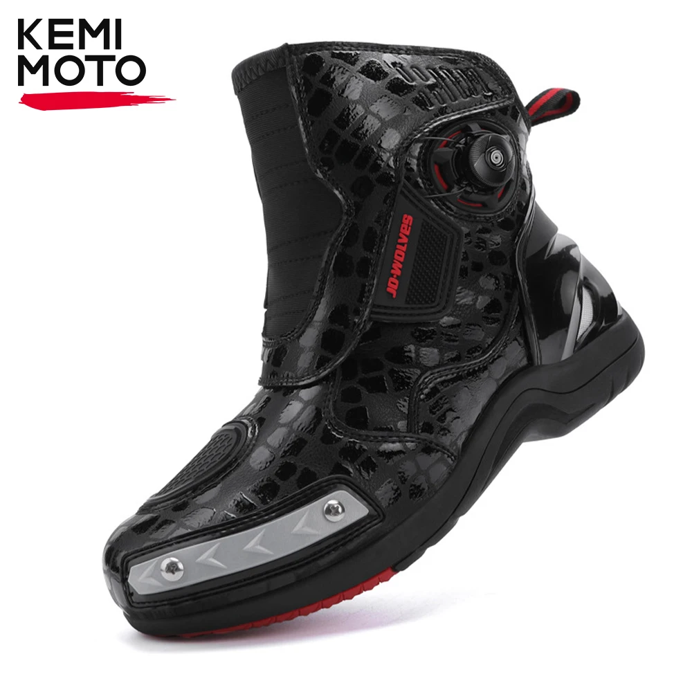 Short Boots Men for Motorcycle Riding Racing Breathable Off-road Motorbike Waterproof Anti-kick protection Black Luminous
Short Boots Men for Motorcycle Riding Racing Breathable Off-road Motorbike Waterproof Anti-kick protection Black Luminous