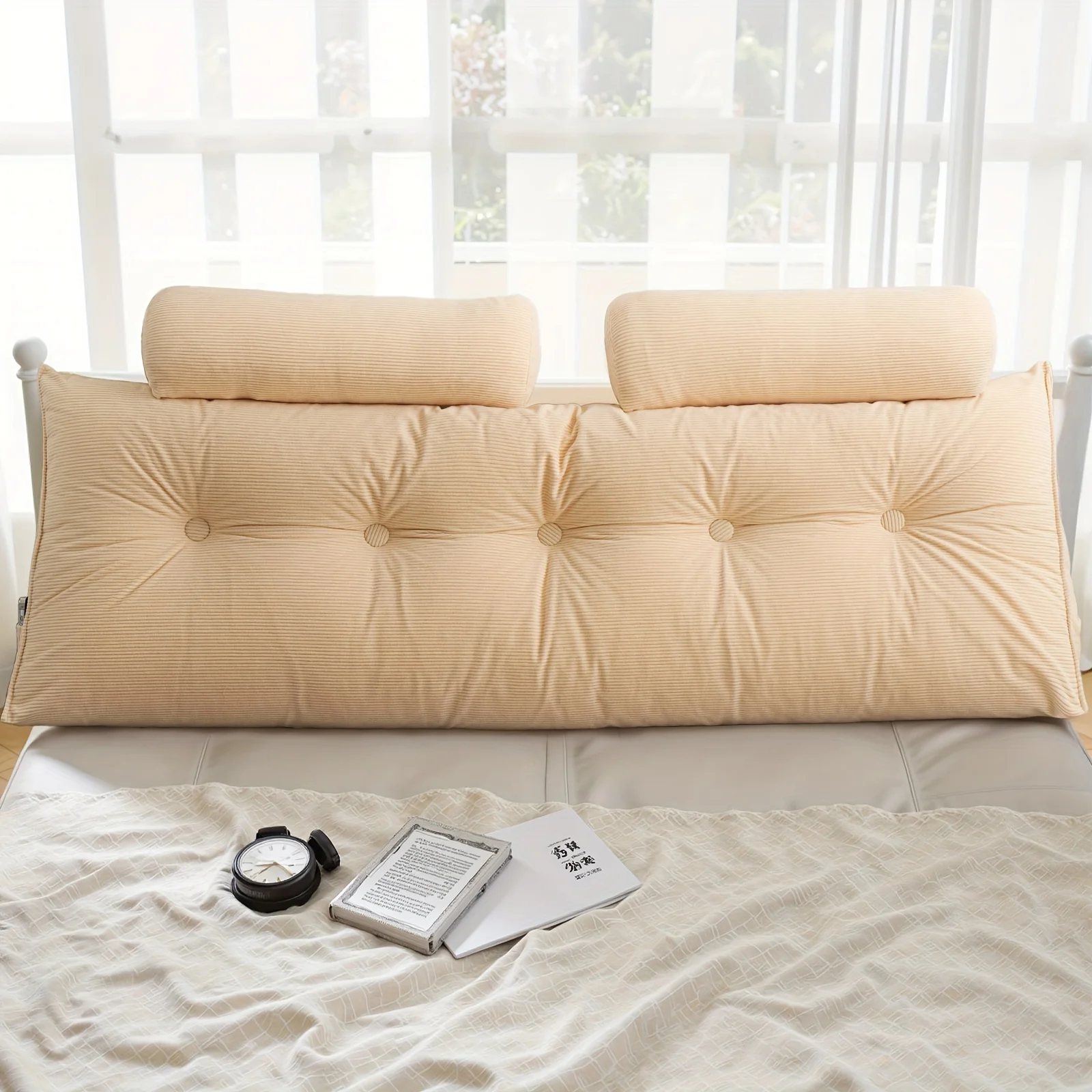 Large Corduroy Wedge Headboard Pillow with Neck Roll Pillow Strong Back Support Reading Rest Bolster Pillow
Large Corduroy Wedge Headboard Pillow with Neck Roll Pillow Strong Back Support Reading Rest Bolster Pillow