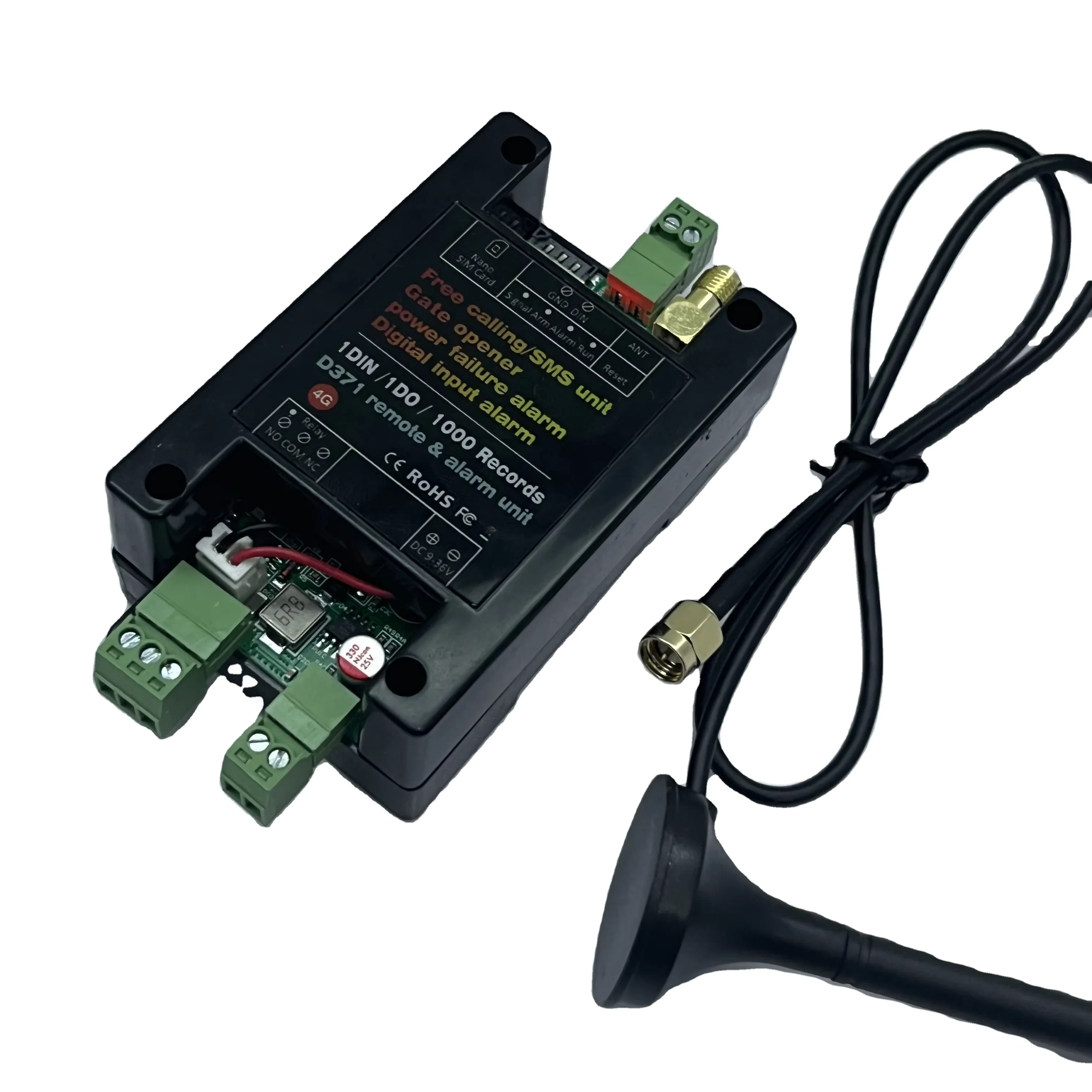 Alarm System D371 4G GSM gate controller GSM Power Failure With Back Up Battery Inside
Alarm System D371 4G GSM gate controller GSM Power Failure With Back Up Battery Inside