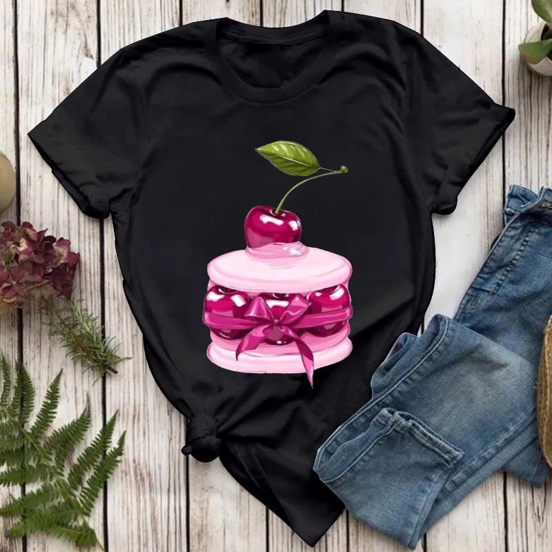 Women T Shirt Camiseta Anime Womens Cartoon Fashion Cake Printing Cute Sweet Clothes Lady Tees Female Tops Lovely T-Shirt
Women T Shirt Camiseta Anime Womens Cartoon Fashion Cake Printing Cute Sweet Clothes Lady Tees Female Tops Lovely T-Shirt