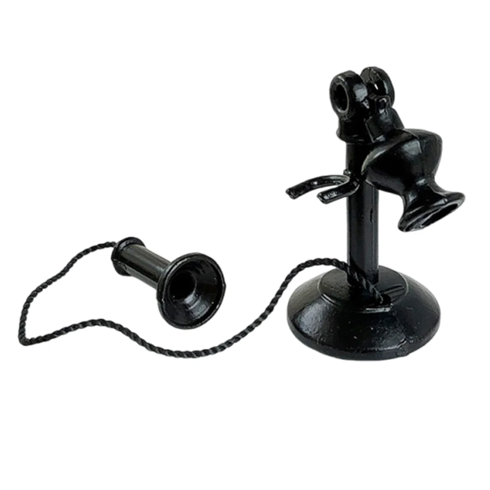Phone Retro Telephone Mini Dollhouse Accessories Aesthetic Vintage Wrought Iron Black Miniature Candlestick
Phone Retro Telephone Mini Dollhouse Accessories Aesthetic Vintage Wrought Iron Black Miniature Candlestick