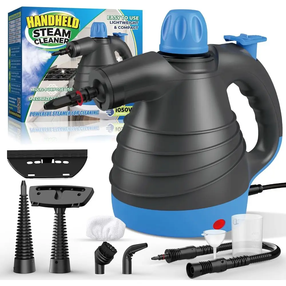 High Temperature Portable Deep Steam Cleaner with 9pcs Accessories for All Surfaces
High Temperature Portable Deep Steam Cleaner with 9pcs Accessories for All Surfaces