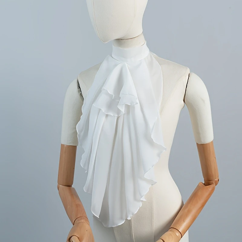 Palace Ruffled Neck Collar Detachable Decorative Scarf Necktie for Women Removable Neckwear Performance Clothes Accessories
Palace Ruffled Neck Collar Detachable Decorative Scarf Necktie for Women Removable Neckwear Performance Clothes Accessories