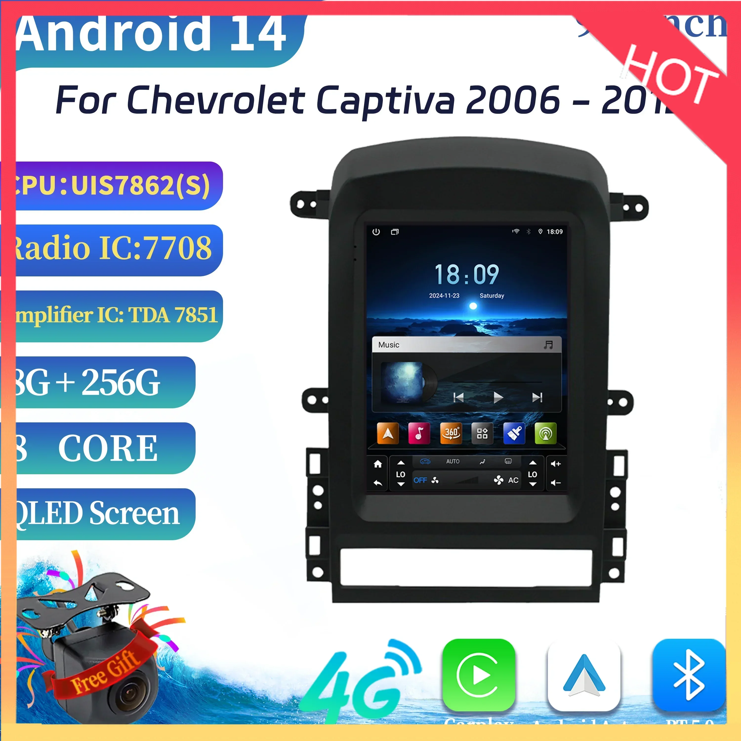 9.7" For Chevrolet Captiva 2006-2012 Wireless Bluetooth Carplay 4G GPS Multimedia Android Auto Car Radio Head Unit Touch Screen
9.7" For Chevrolet Captiva 2006-2012 Wireless Bluetooth Carplay 4G GPS Multimedia Android Auto Car Radio Head Unit Touch Screen