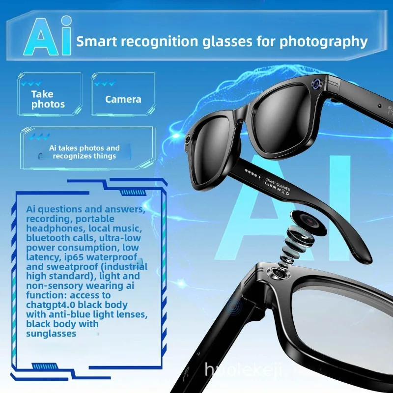 Photo Recognition Camera Sunglasses Smart AI Translation Glasses 100+ Languages Anti-blue Light Glasses Video Recording Glasses
Photo Recognition Camera Sunglasses Smart AI Translation Glasses 100+ Languages Anti-blue Light Glasses Video Recording Glasses