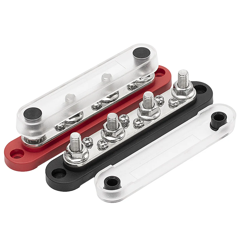 Positive Negative Bus Bar Battery Power 4 GANG M8 SET Power Distribution Block Bus Bar Terminal Post Stud 12v 24v 6xM4
Positive Negative Bus Bar Battery Power 4 GANG M8 SET Power Distribution Block Bus Bar Terminal Post Stud 12v 24v 6xM4