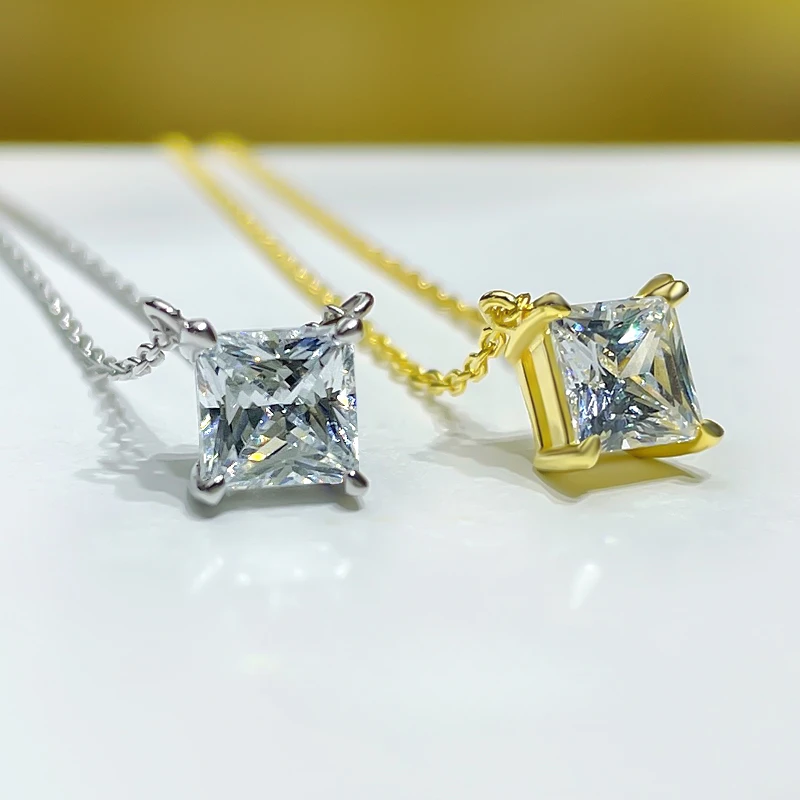 Princess Diamond Necklace Light Luxury Collar Chain Ins925 Silver Pendant Imported High Carbon Diamond Wedding Jewelry Wholesale
Princess Diamond Necklace Light Luxury Collar Chain Ins925 Silver Pendant Imported High Carbon Diamond Wedding Jewelry Wholesale
