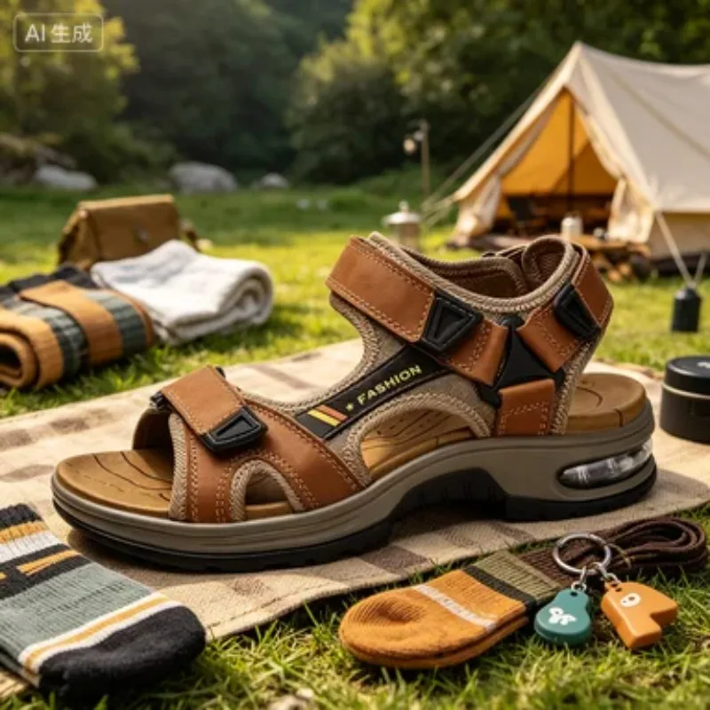 Brand Summer Men's Sandals Genuine Leather Men Slippers Gladiator Men Beach Sandals Soft Comfortable Outdoors Wading Shoes 38-46
Brand Summer Men's Sandals Genuine Leather Men Slippers Gladiator Men Beach Sandals Soft Comfortable Outdoors Wading Shoes 38-46