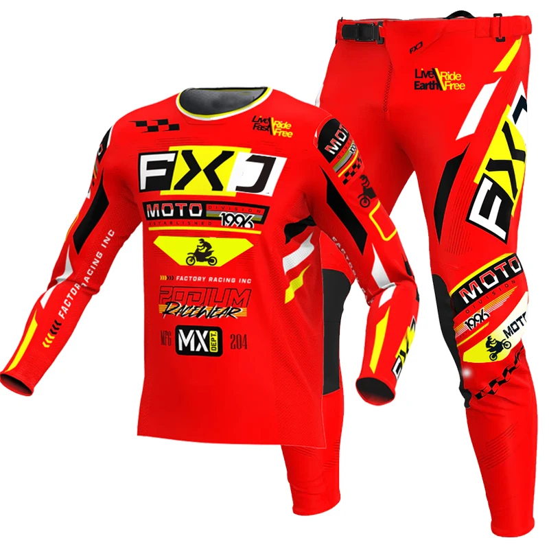 NEW 2025 FXJ red enduro motocross gear set mx jersey pants green motorbike clothing mtb carracing suit Off Road equipment
NEW 2025 FXJ red enduro motocross gear set mx jersey pants green motorbike clothing mtb carracing suit Off Road equipment
