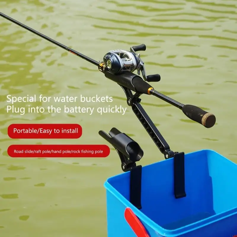 2Pcs Adjustable Bucket Rod Holder Fishing Rod Rack Ice Fishing Rod Holder
2Pcs Adjustable Bucket Rod Holder Fishing Rod Rack Ice Fishing Rod Holder