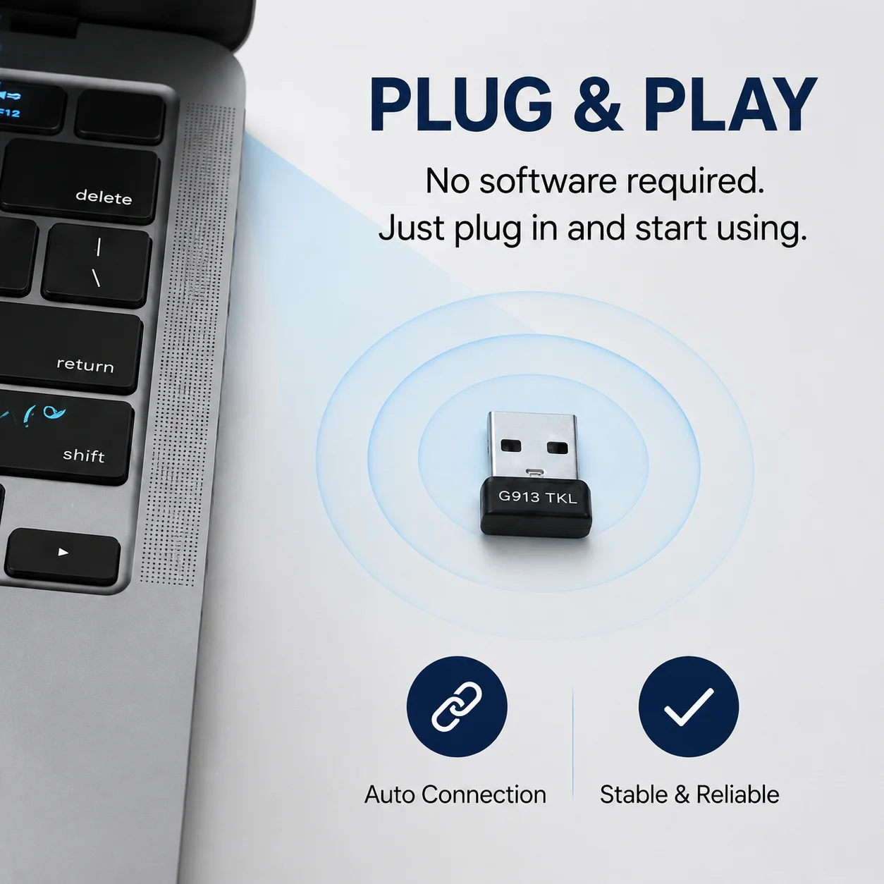 USB Receiver Replacement 2.4GHz Wireless Dongle for Logitech G913 TKL/G915 TKL/PRO X SUPERLIGHT USB Mouse Accessory
USB Receiver Replacement 2.4GHz Wireless Dongle for Logitech G913 TKL/G915 TKL/PRO X SUPERLIGHT USB Mouse Accessory