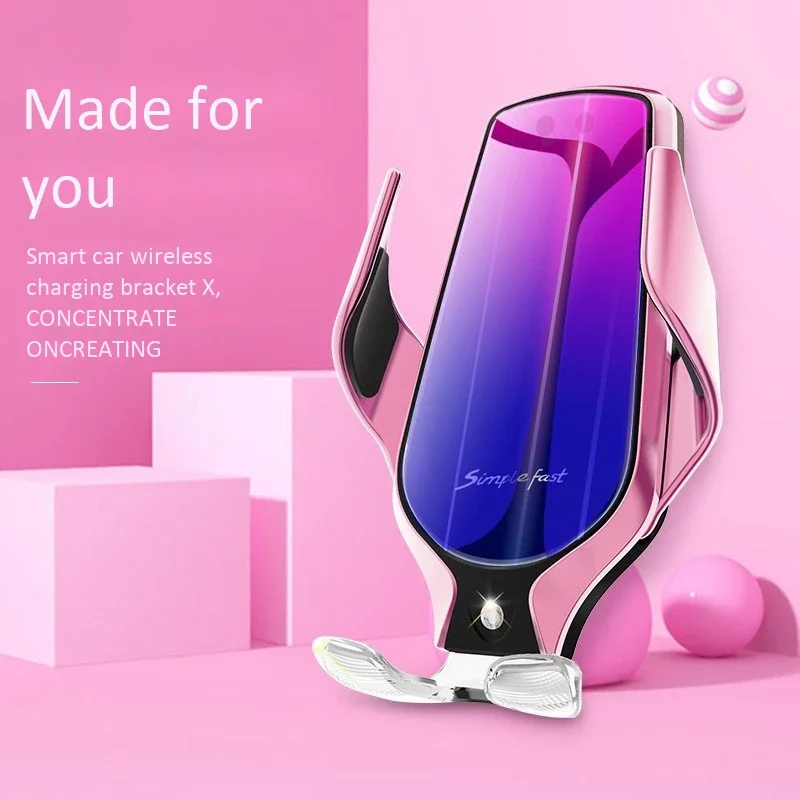 Mobile phone car bracket multifunctional 10w 5V smart automatic induction clip usb light smartphone wireless charger holder base
Mobile phone car bracket multifunctional 10w 5V smart automatic induction clip usb light smartphone wireless charger holder base