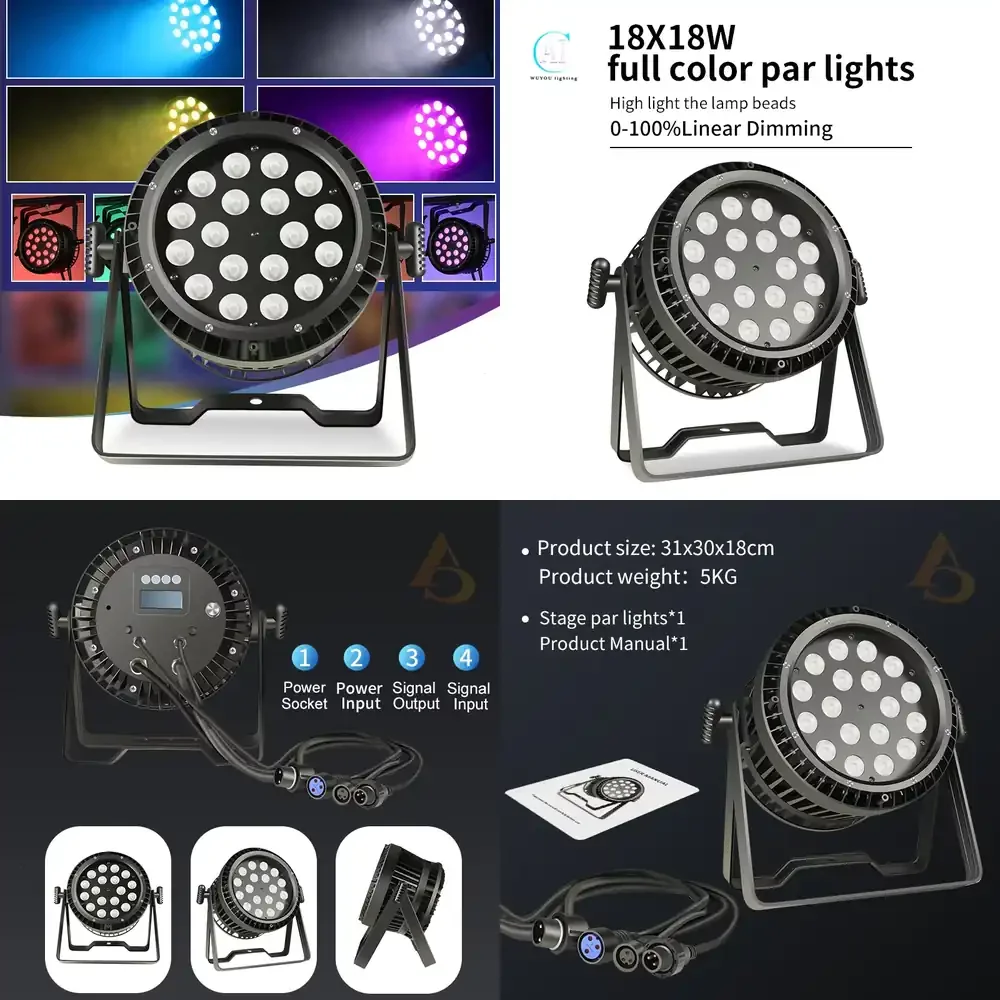 Светодиодный прожектор DMX512 18*18 Вт, 4-в-1, 5-в-1, 6-в-1, водонепроницаемый IP65
Светодиодный прожектор DMX512 18*18 Вт, 4-в-1, 5-в-1, 6-в-1, водонепроницаемый IP65