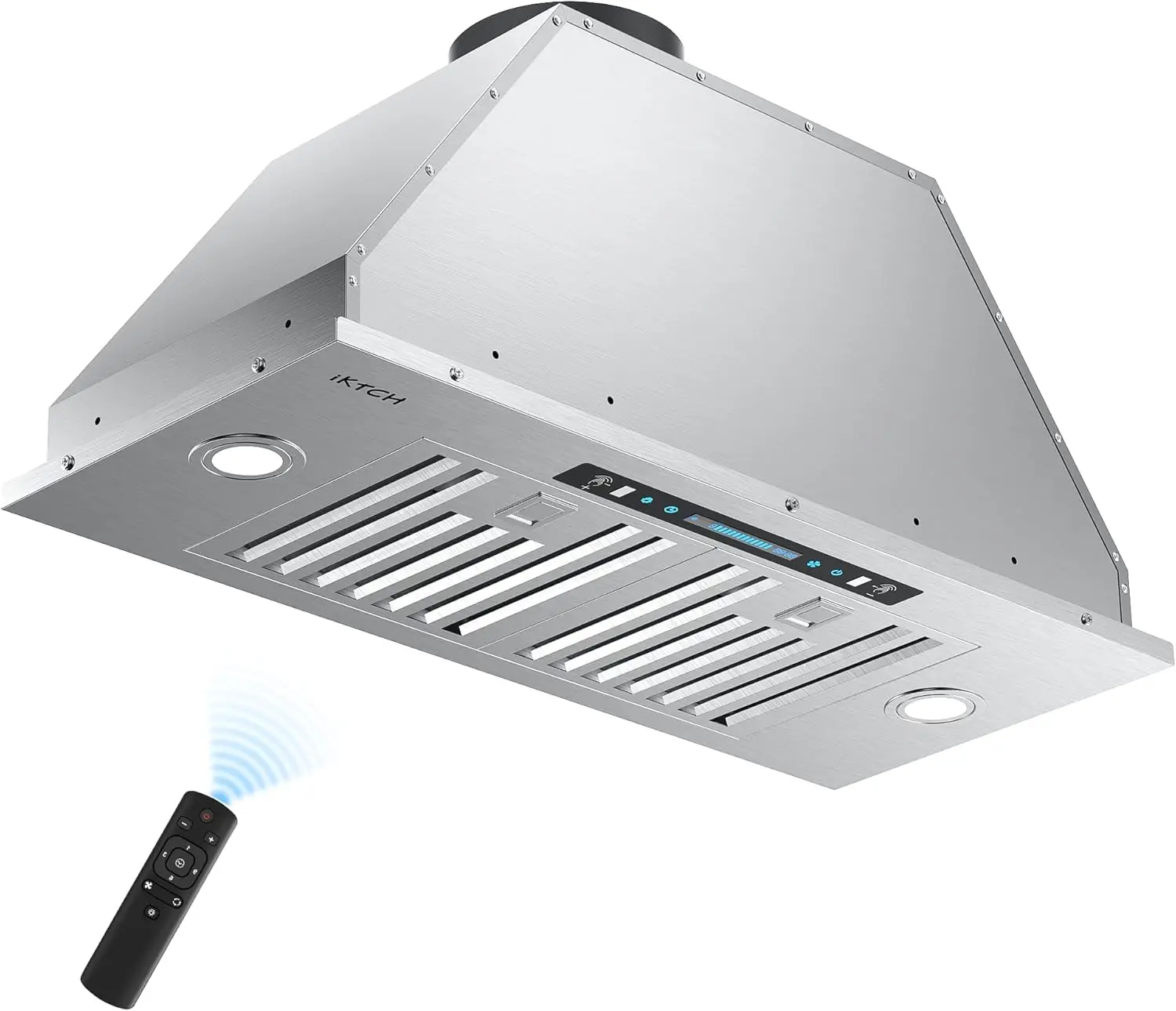30 inch Built-in/Insert Range Hood 900 CFM, Ducted/Ductless Convertible Duct, Stainless Steel Kitchen Vent Hood with 4 Speed
30 inch Built-in/Insert Range Hood 900 CFM, Ducted/Ductless Convertible Duct, Stainless Steel Kitchen Vent Hood with 4 Speed