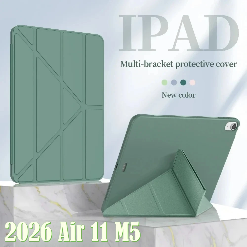 2026 Y-Folding PU Tablet Case for IPad Air 11 13 Pro M5 M4 M3 M2 2025 A16 11th 10th 10.9 Air 2 3 4 5 Mini 6 7 8.8 Soft TPU Cover
2026 Y-Folding PU Tablet Case for IPad Air 11 13 Pro M5 M4 M3 M2 2025 A16 11th 10th 10.9 Air 2 3 4 5 Mini 6 7 8.8 Soft TPU Cover