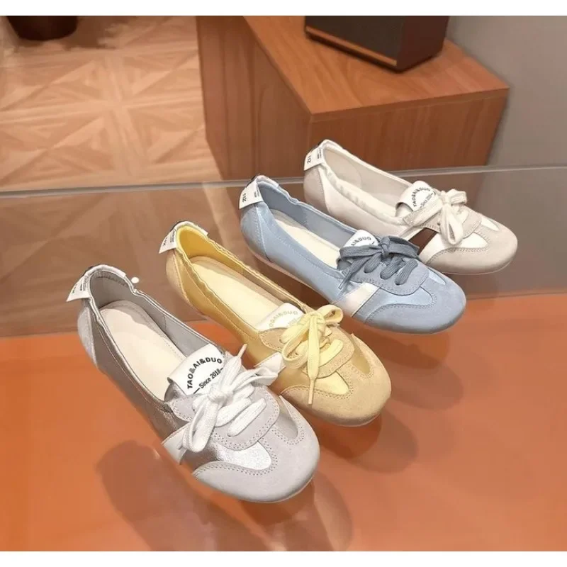 2025 Hot Selling New Autumn Style Shallow Mouth Flat Ballet Style, One Foot Simple and Versatile Lace Up Mary Jane Single Shoes 
2025 Hot Selling New Autumn Style Shallow Mouth Flat Ballet Style, One Foot Simple and Versatile Lace Up Mary Jane Single Shoes