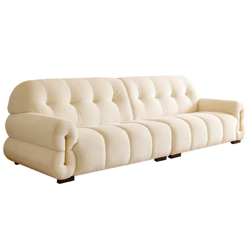 French cream wind marshmallow fabric sofa living room modern simple small apartment light luxury
French cream wind marshmallow fabric sofa living room modern simple small apartment light luxury