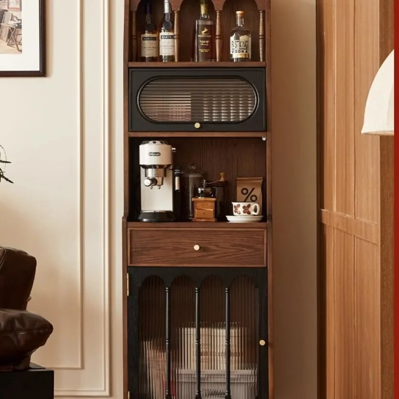 French solid wood dining side cabinet, household small apartment with narrow side storage high cabinet living room
French solid wood dining side cabinet, household small apartment with narrow side storage high cabinet living room
