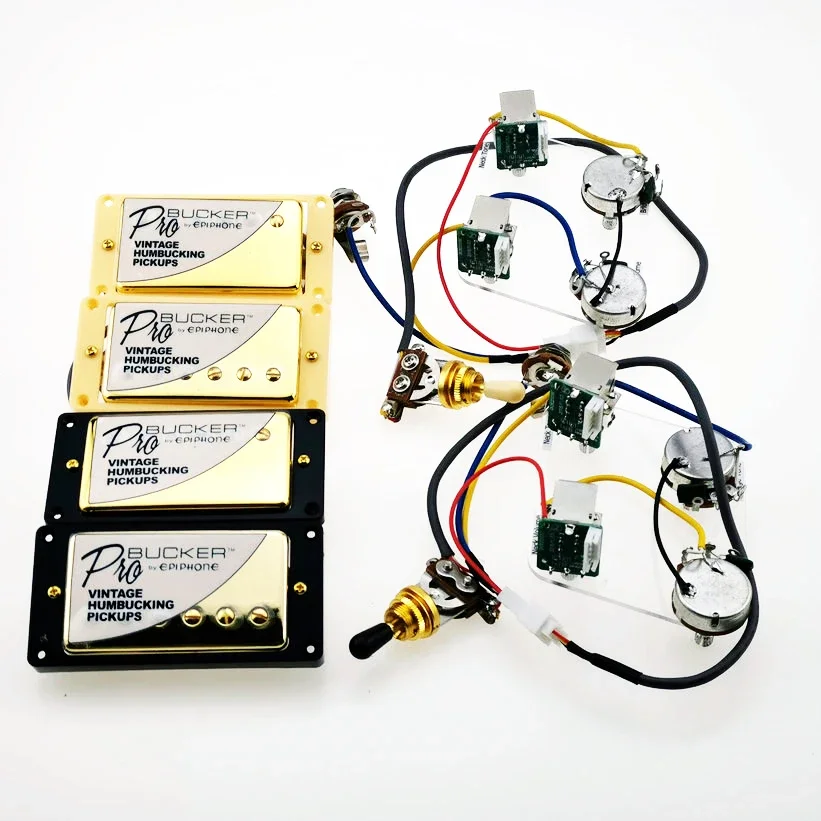 Звукосниматели Humbucker Standard Classic Alnico Bucker PRO Гитарные звукосниматели Zebra 4C с жгутом проводов
Звукосниматели Humbucker Standard Classic Alnico Bucker PRO Гитарные звукосниматели Zebra 4C с жгутом проводов