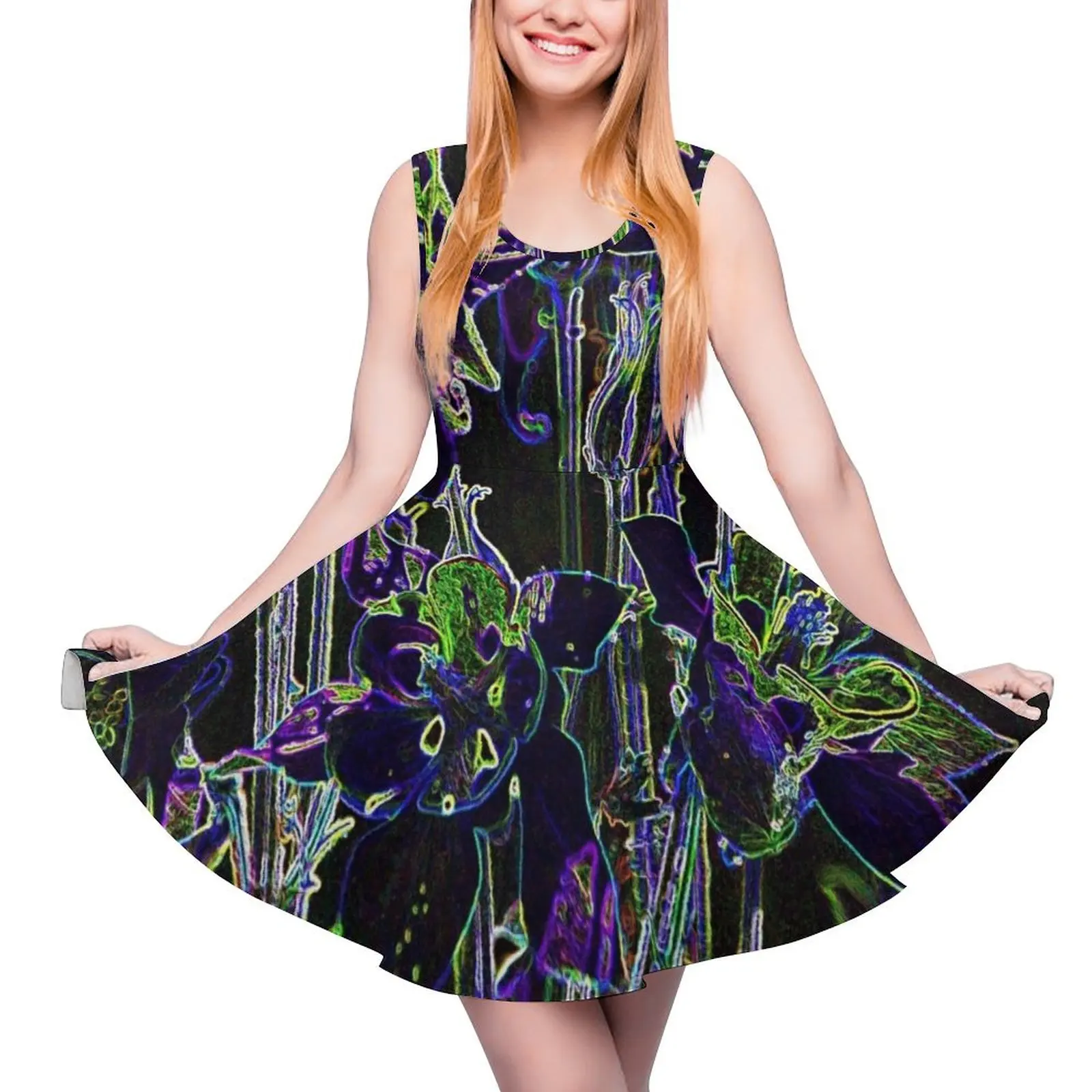 Electric Columbine Sleeveless Dress loose women"s dress summer clothes for women women dress Long dresses
Electric Columbine Sleeveless Dress loose women"s dress summer clothes for women women dress Long dresses