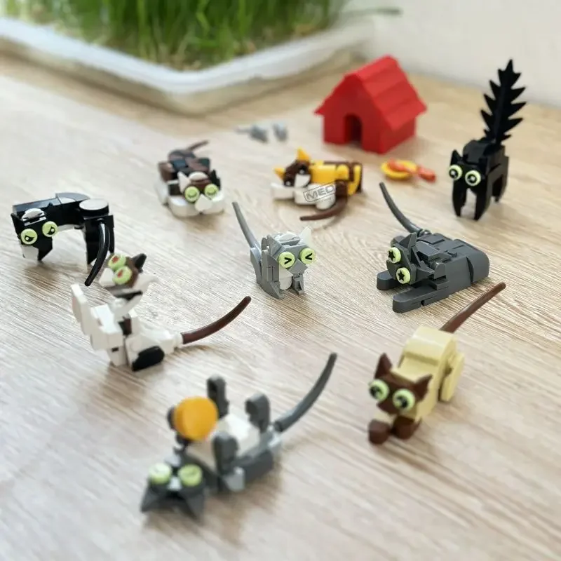Mini Cat Building Block Set Microscopic Ornaments Desktop Decoration DIY Animals Assembly Bircks Toy Kit Kids Birthday Gift
Mini Cat Building Block Set Microscopic Ornaments Desktop Decoration DIY Animals Assembly Bircks Toy Kit Kids Birthday Gift