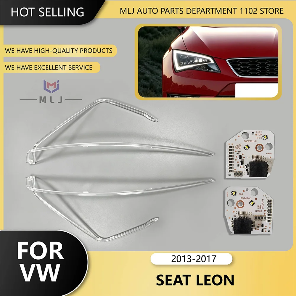 For VW Seat Leon MK3 5F Cupra 2013-2017 Headlight DRL Chip DRL Tube Strip Angel Eye Board Light Guide Strip 5F0941475 5F0941476
For VW Seat Leon MK3 5F Cupra 2013-2017 Headlight DRL Chip DRL Tube Strip Angel Eye Board Light Guide Strip 5F0941475 5F0941476
