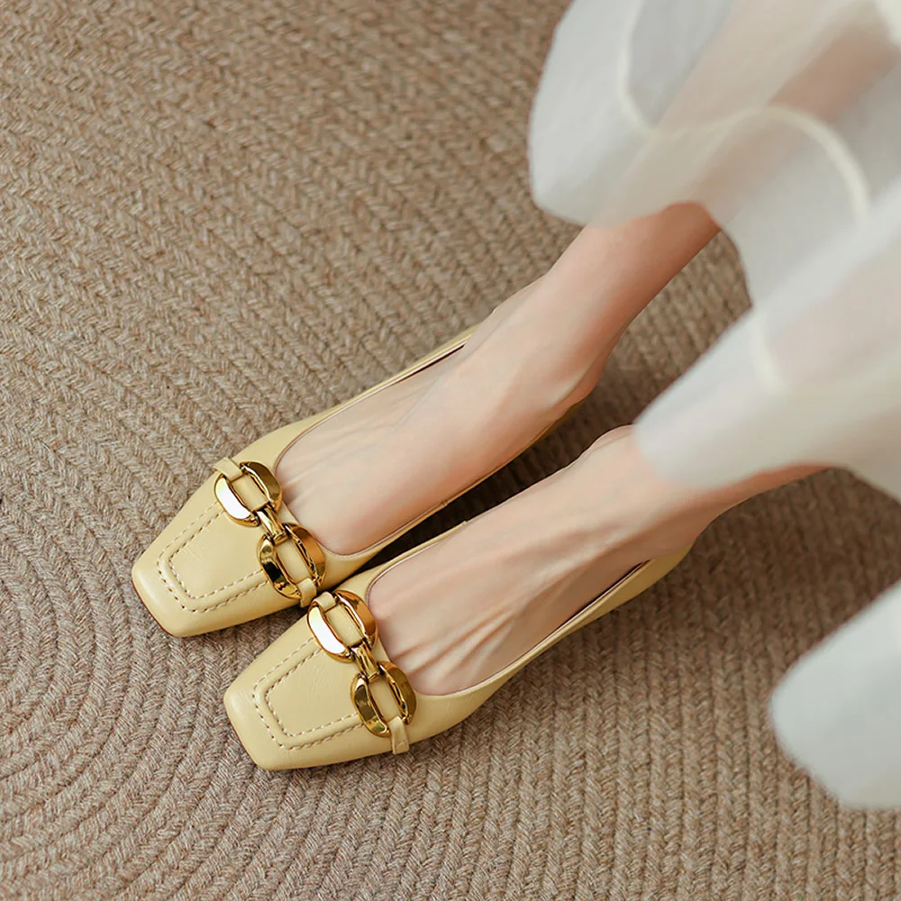 Women's Square Toe Mid Heel Single Shoes Spring Summer New Style French Gentle Evening Wind Slip-On High Heels Rubber Sole
Women's Square Toe Mid Heel Single Shoes Spring Summer New Style French Gentle Evening Wind Slip-On High Heels Rubber Sole