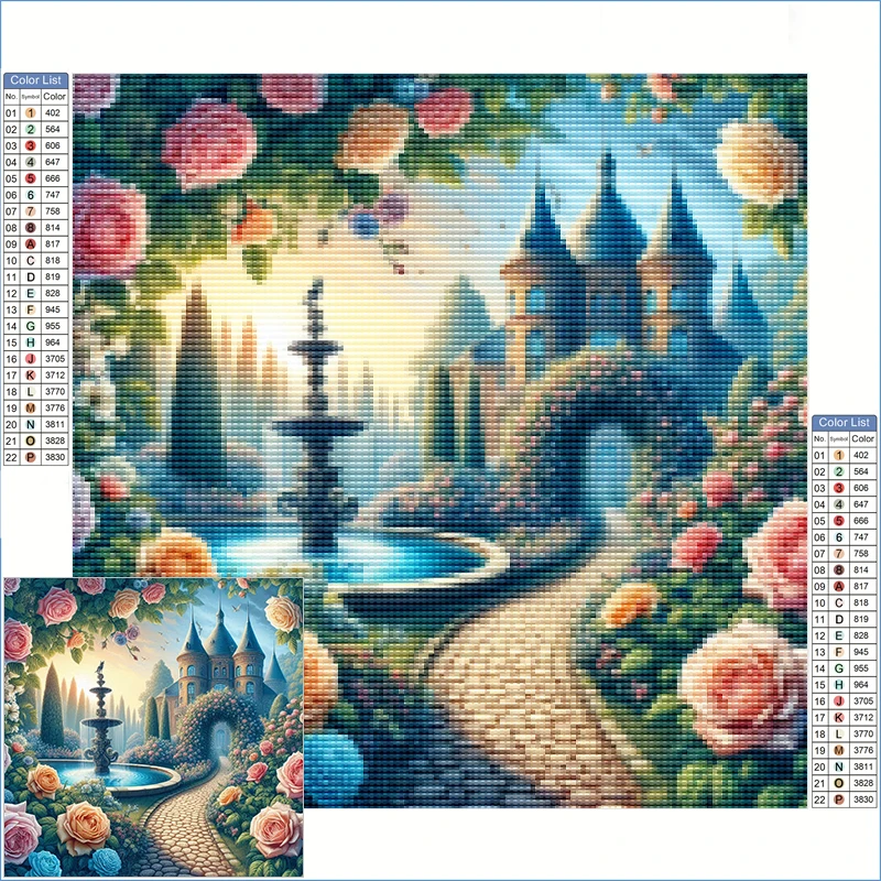 Diamond Painting 2025 Whimsical Fairy-tale Garden With Roses In Full Bloom Diamond Mosaic For Children Needlework Handmade Gift
Diamond Painting 2025 Whimsical Fairy-tale Garden With Roses In Full Bloom Diamond Mosaic For Children Needlework Handmade Gift