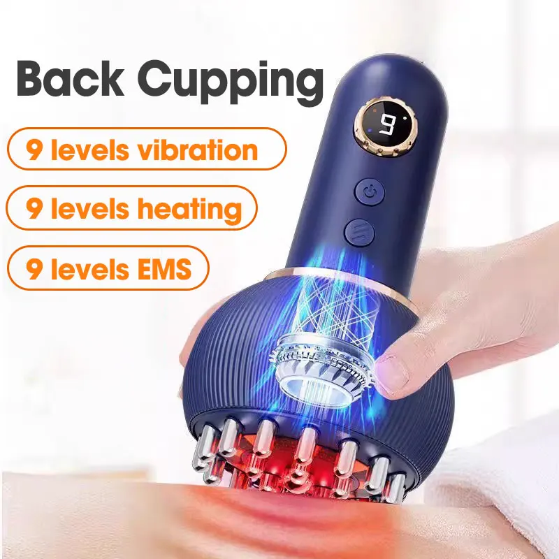 Intelligent Body Cupping Massager EMS Heating Vibration Massage Guasha Magnet for Back Neck Arm Back Hot Compress Suction Device
Intelligent Body Cupping Massager EMS Heating Vibration Massage Guasha Magnet for Back Neck Arm Back Hot Compress Suction Device