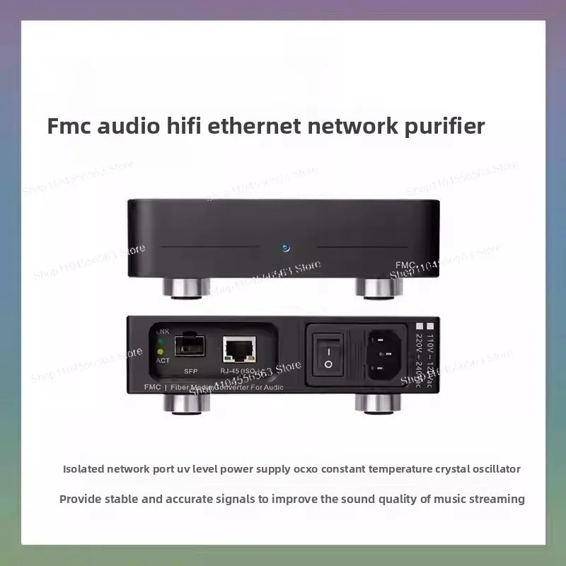 Hi-Fi приемопередатчик Fever, кварцевый генератор OC XO с постоянной температурой, Ethernet и оптоволоконный очиститель
Hi-Fi приемопередатчик Fever, кварцевый генератор OC XO с постоянной температурой, Ethernet и оптоволоконный очиститель