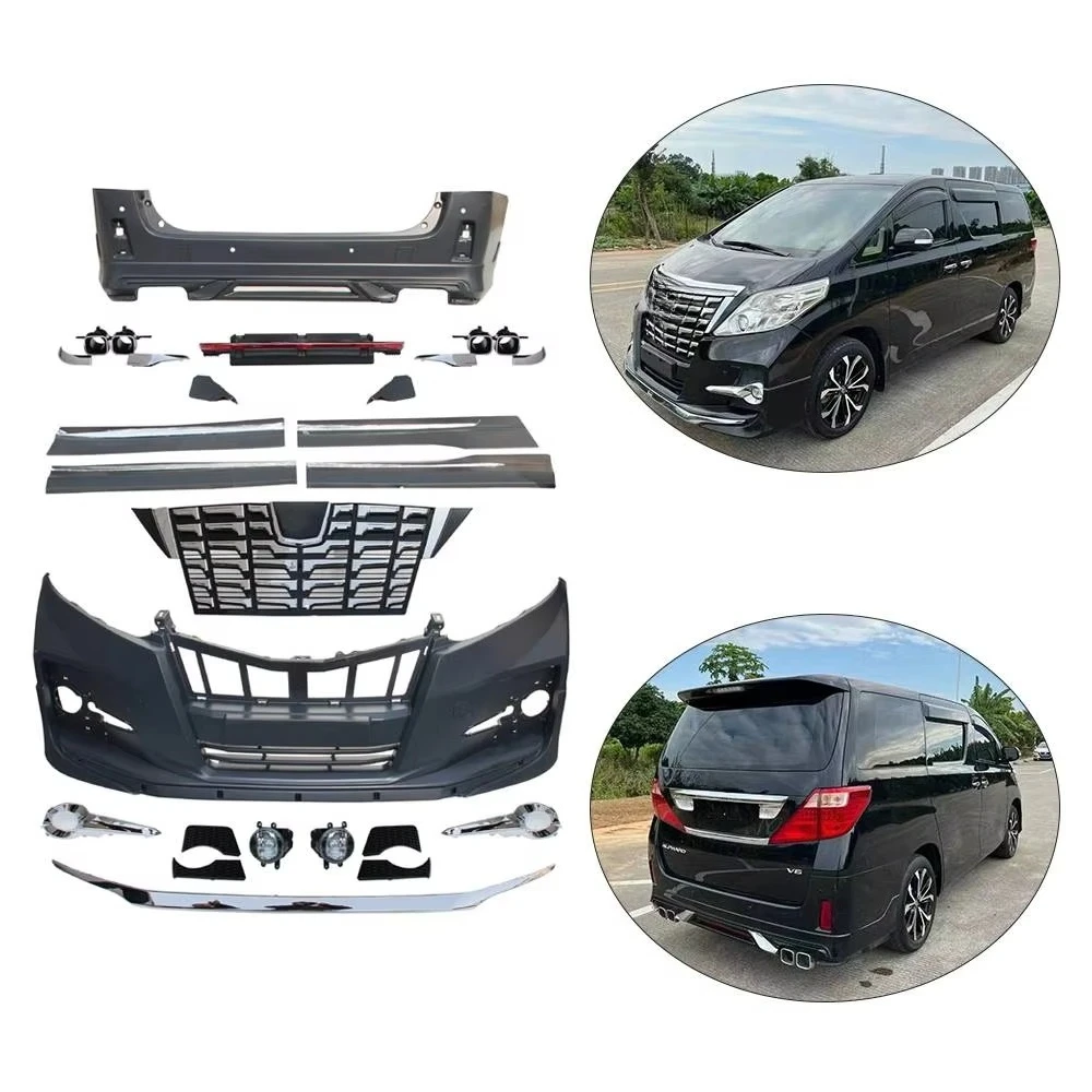 For to Yota 20ANH Alphard 2008-2014 Exterior Upgrade to 2015-2017 High Quality Bodykit with Front and Rear Bumper Side Skirts
For to Yota 20ANH Alphard 2008-2014 Exterior Upgrade to 2015-2017 High Quality Bodykit with Front and Rear Bumper Side Skirts
