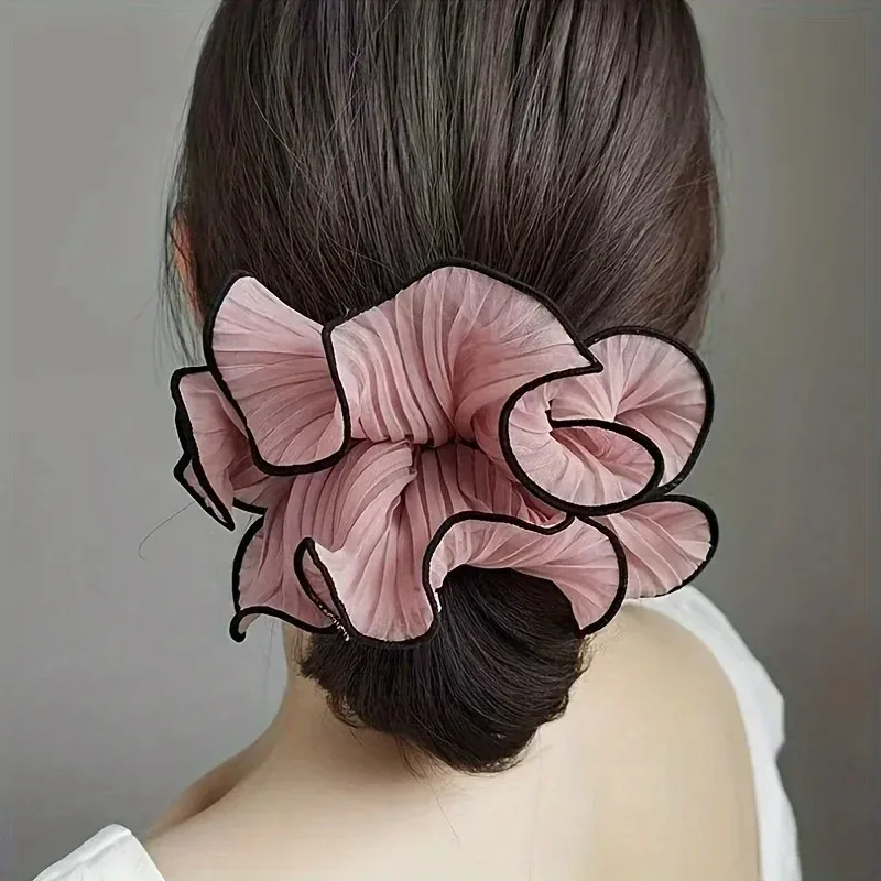 Simple Retro Folded Chiffon Super Wrinkles with Women's Sweetness and Temperament, Fashionable and Exaggerated Hair Accessories
Simple Retro Folded Chiffon Super Wrinkles with Women's Sweetness and Temperament, Fashionable and Exaggerated Hair Accessories