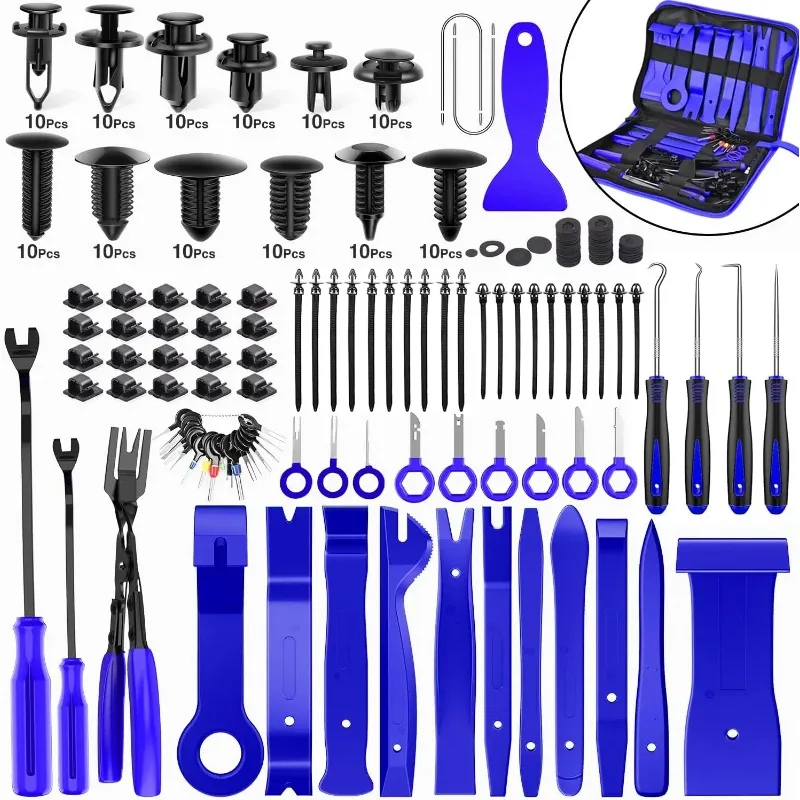 238Pcs Car Tools Auto Interior Disassembly Kit Plastic Trim Removal Tool Car Clips Puller Panel Tools for Auto Trim Puller Set
238Pcs Car Tools Auto Interior Disassembly Kit Plastic Trim Removal Tool Car Clips Puller Panel Tools for Auto Trim Puller Set