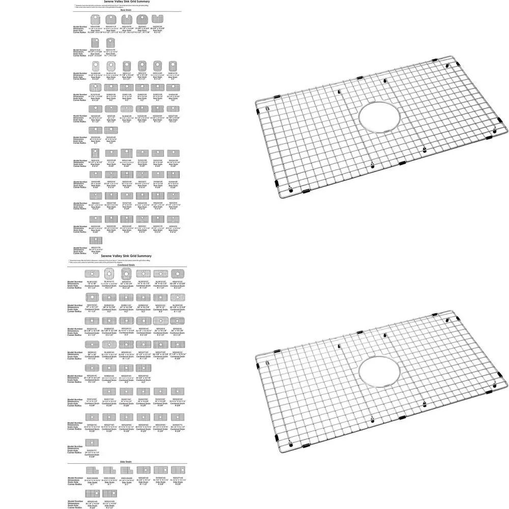 Grid Drain Sink Protector, 27-9/16 x 15-1/2, Centered Drain, 3/8 Radius
Grid Drain Sink Protector, 27-9/16 x 15-1/2, Centered Drain, 3/8 Radius