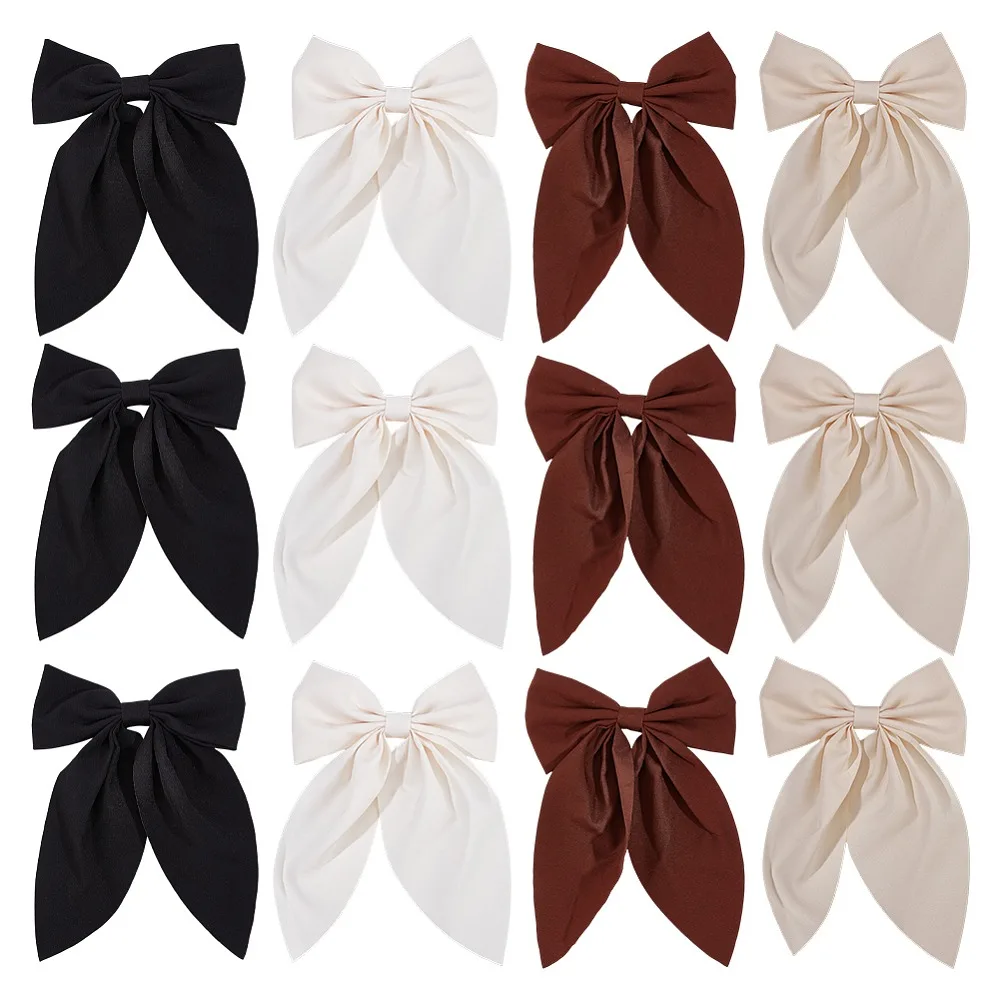 12Pcs 4 Colors Polyester Iron Alligator Hair Clips Bowknot Mixed Color 190~195x125x17.5mm 3pcs/color
12Pcs 4 Colors Polyester Iron Alligator Hair Clips Bowknot Mixed Color 190~195x125x17.5mm 3pcs/color