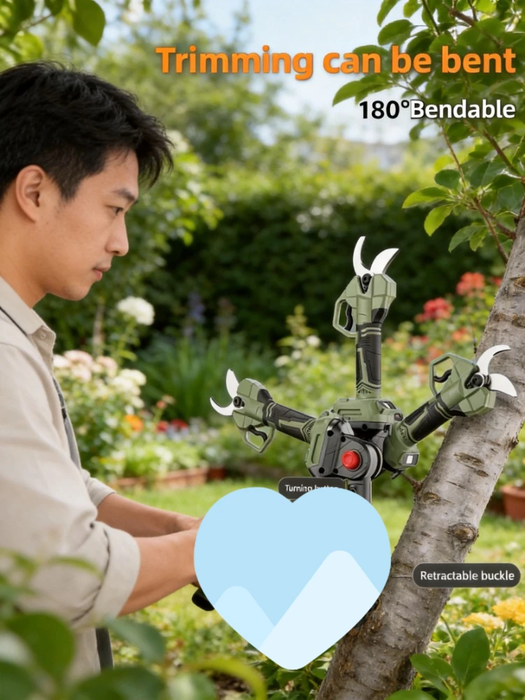 High Branch Pruning Shears Rechargeable Electric Scissors with Extended Pole for Fruit Tree Trimming
High Branch Pruning Shears Rechargeable Electric Scissors with Extended Pole for Fruit Tree Trimming